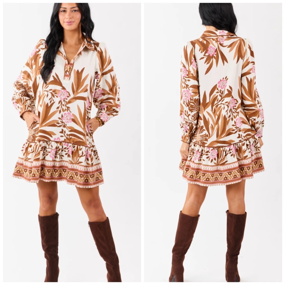 Jodifl Vanilla Floral Mini Dress